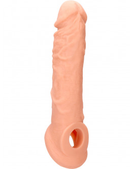 RealRock Skin: Penis Extender with Rings, 21 cm, ljus